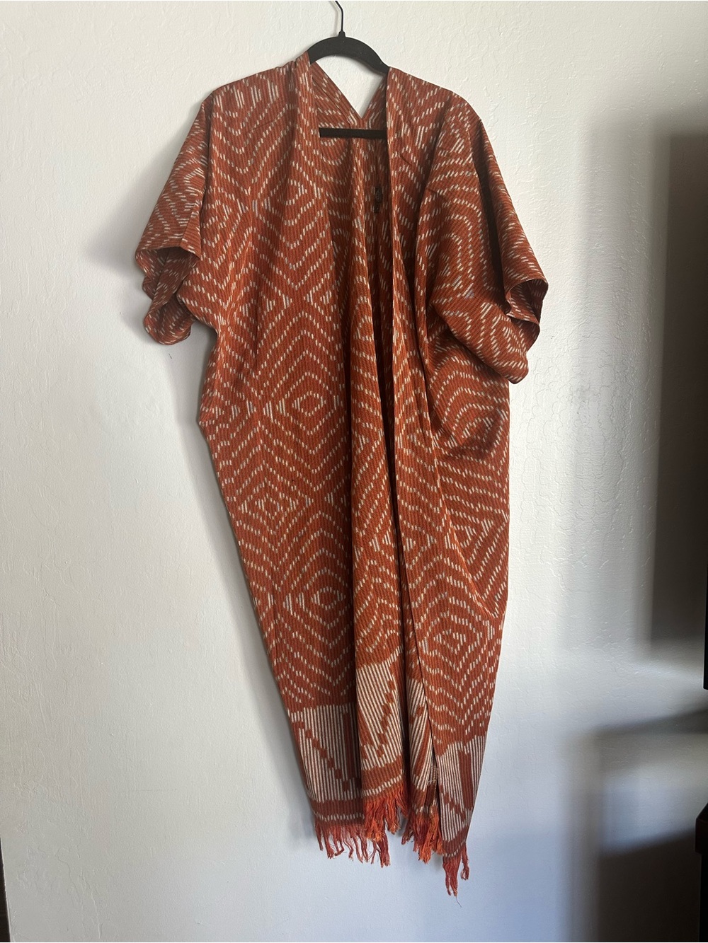 Rust Geometric Kimono Jumpsuit